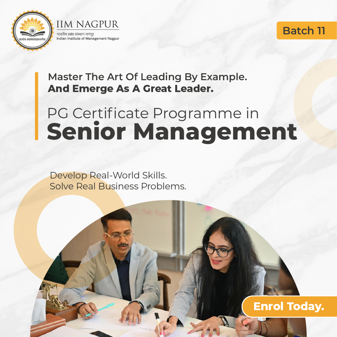 IIM Nagpur Senior Management Programme Facebook ad: IIM Nagpur's Senior Management Programme (Batch 11)