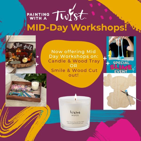 Painting with a Twist Facebook ad: Mid Day Creativity!