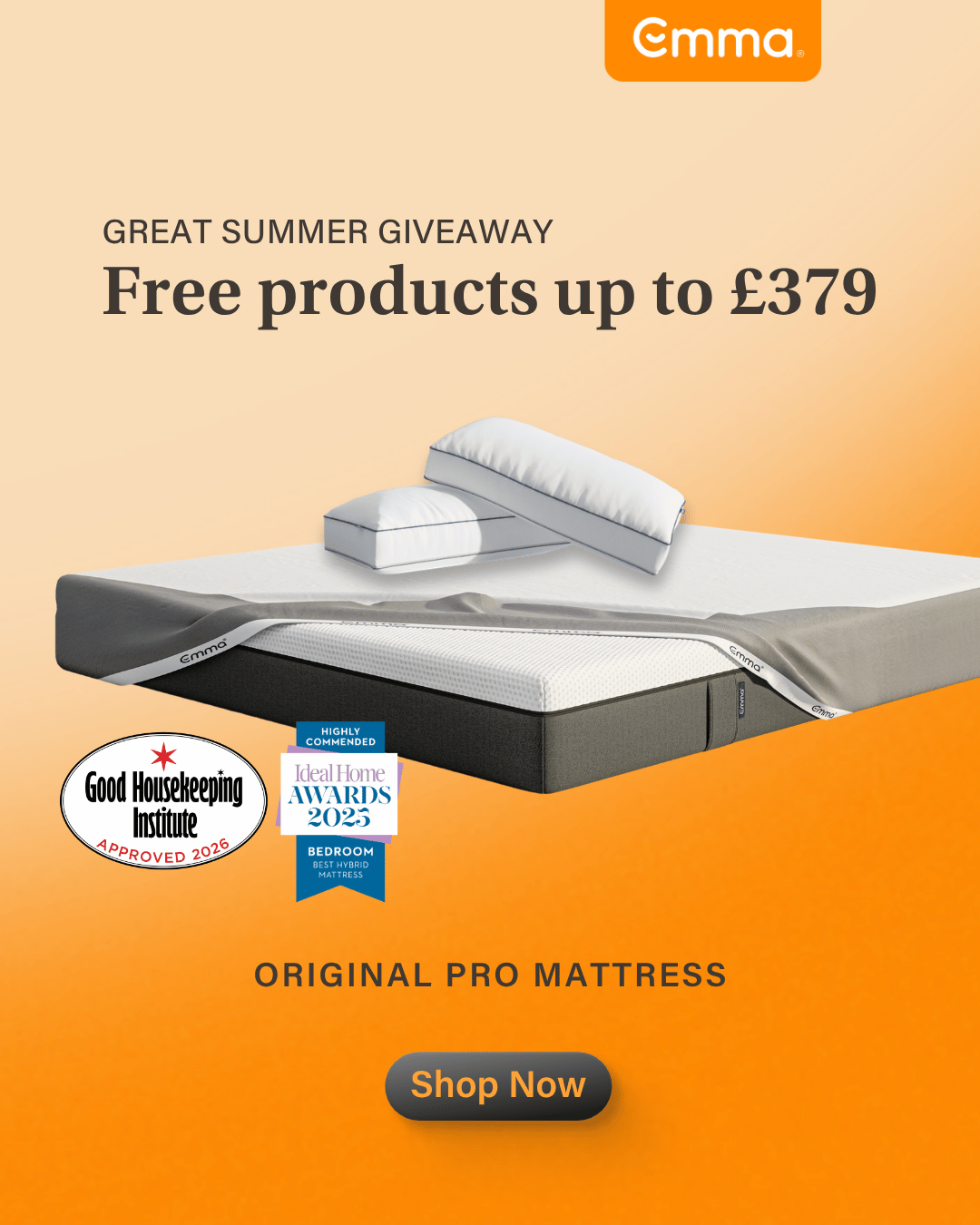 Emma Sleep UK Facebook ad