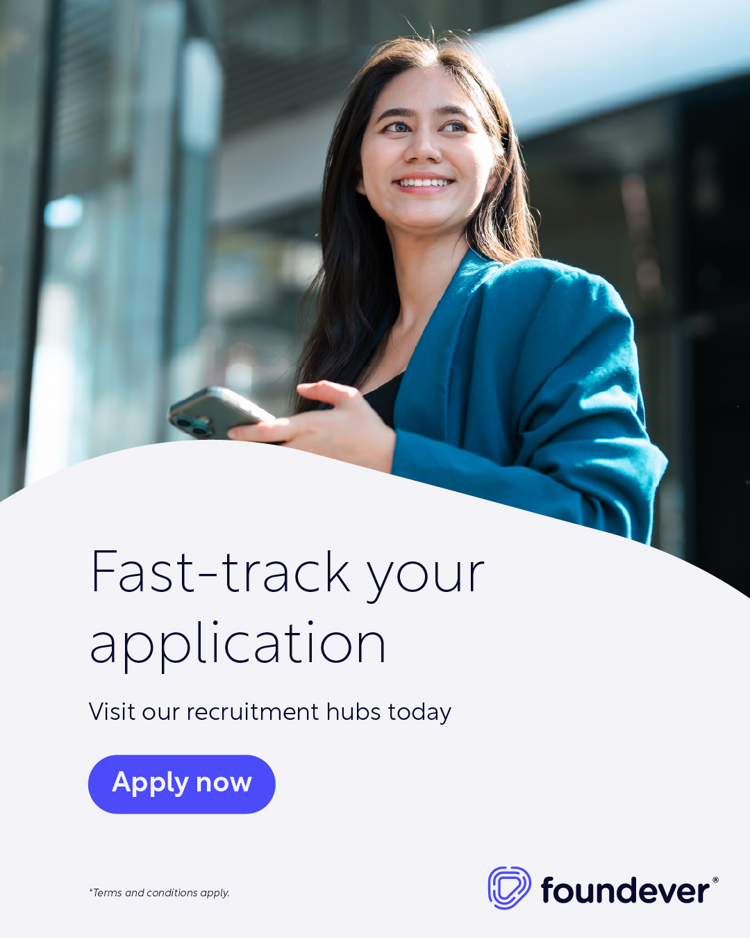 Foundever Facebook ad: Experience career growth