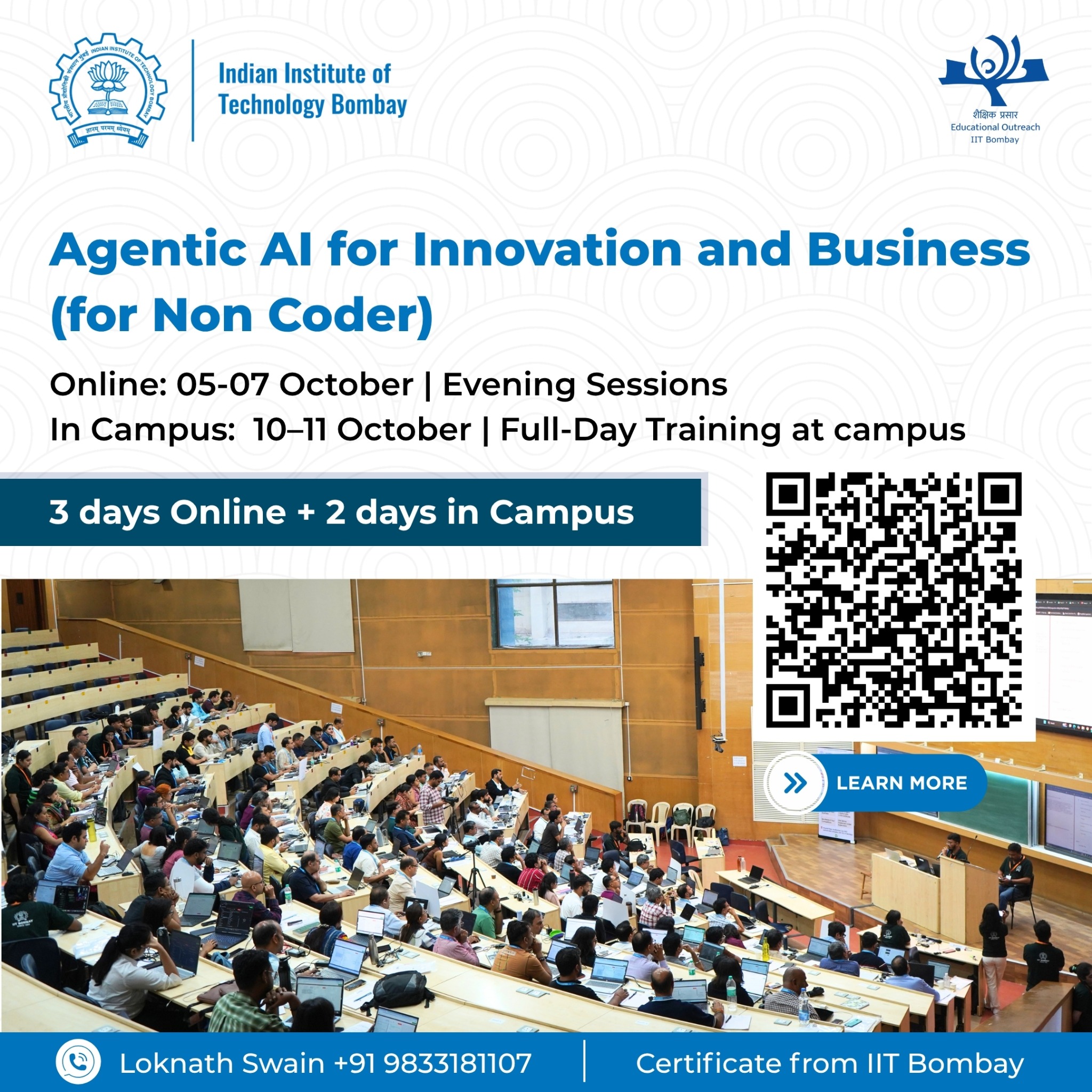 AI Mastery Mentor Facebook ad: IIT Bombay's AI Agent training for non coder