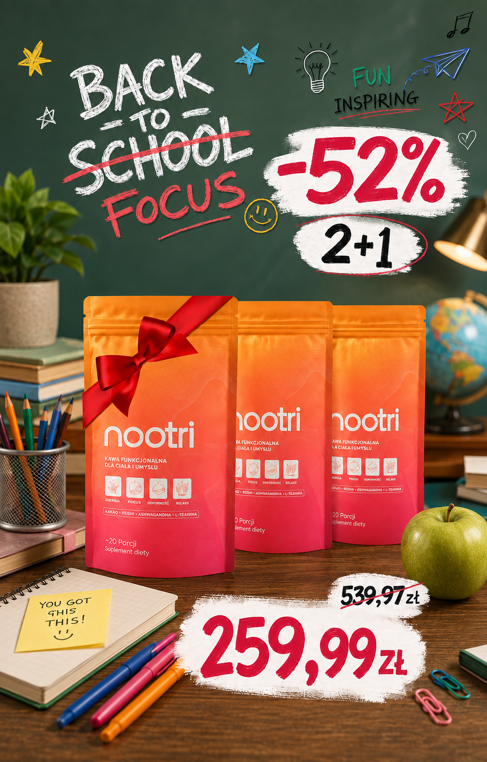 Nootri.pl Facebook ad: Twój nowy poranny rytuał