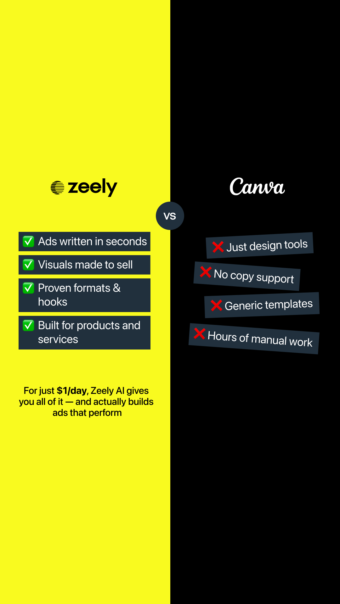 Zeely Facebook ad