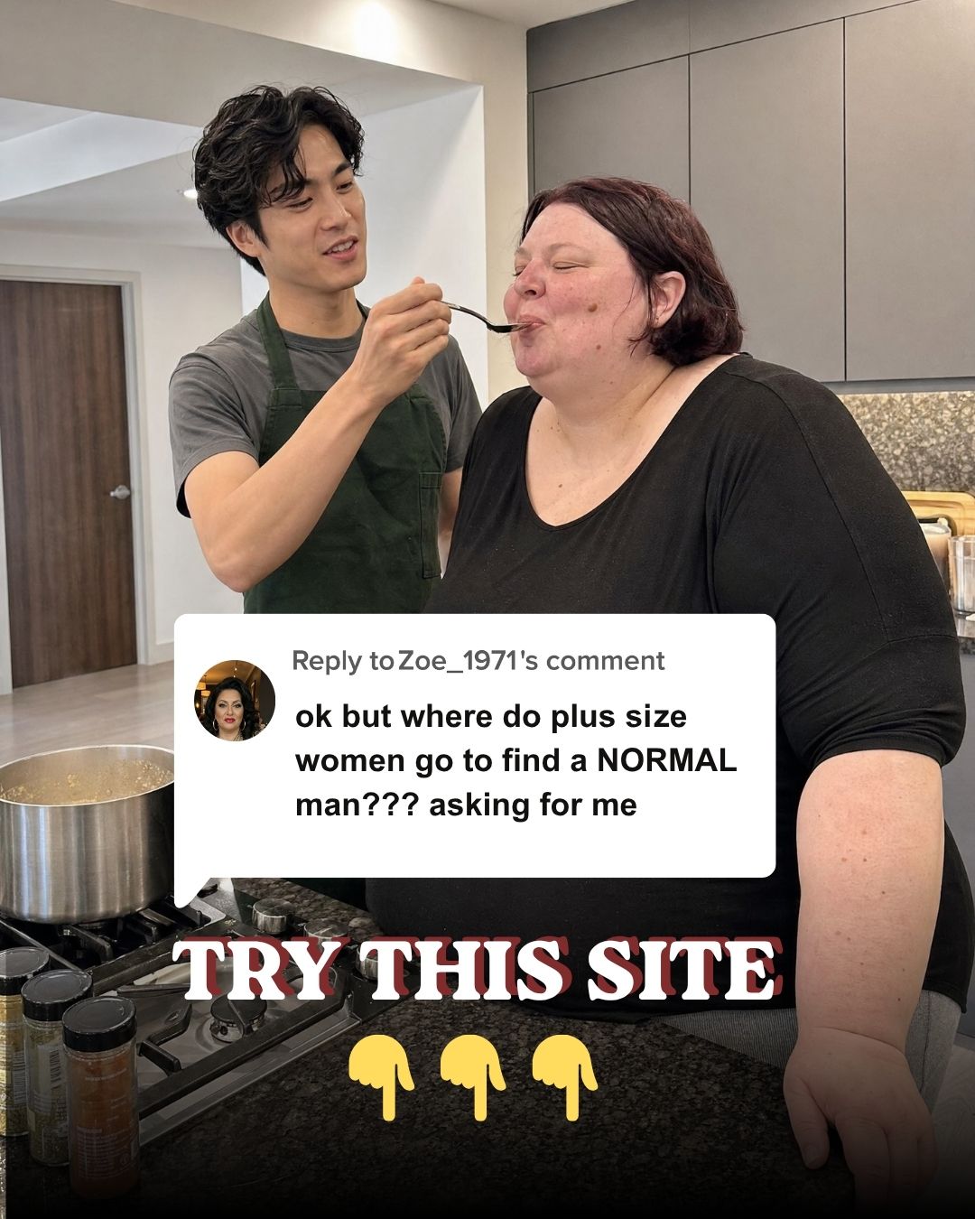 Lovingmatch Facebook ad: Real Asian Men Don't Just Want Thin, They Want YOU