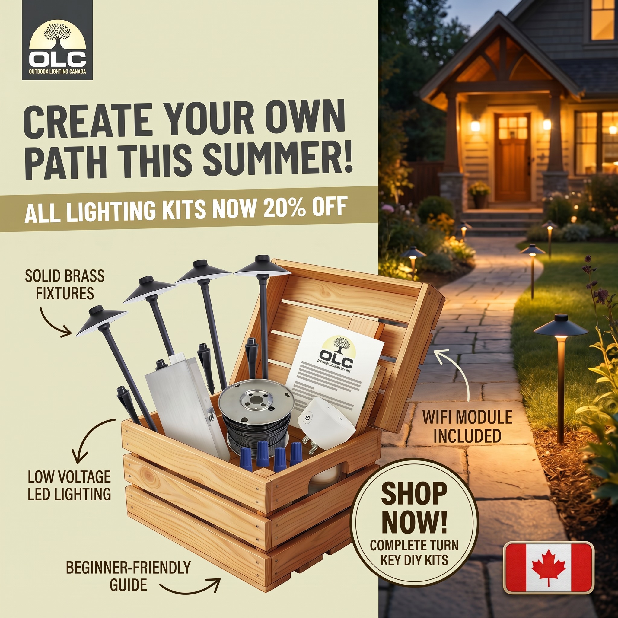 Outdoor Lighting Canada Facebook ad