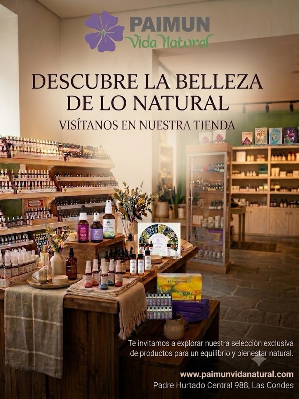 PAIMUN VIDA NATURAL Facebook ad: Nuestra misión es llevar la belleza y la…