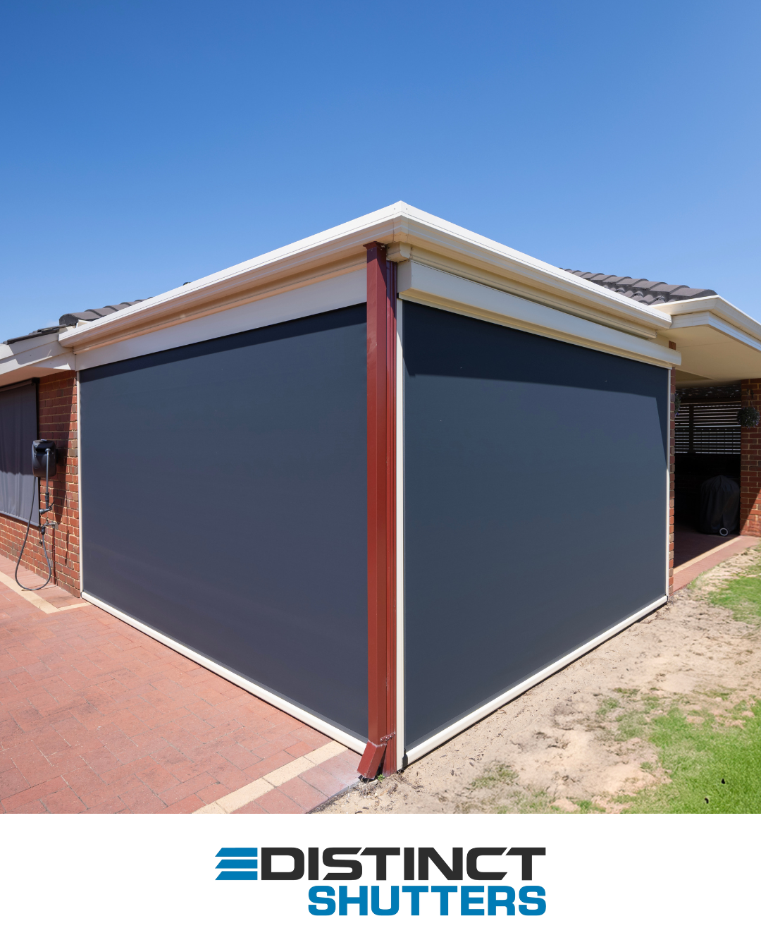 Distinct Shutters Facebook ad from May 26, 2026