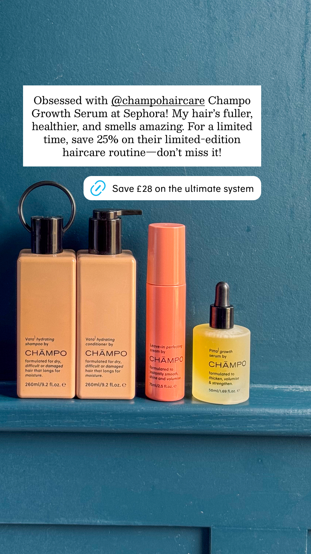Chāmpo Haircare Facebook ad