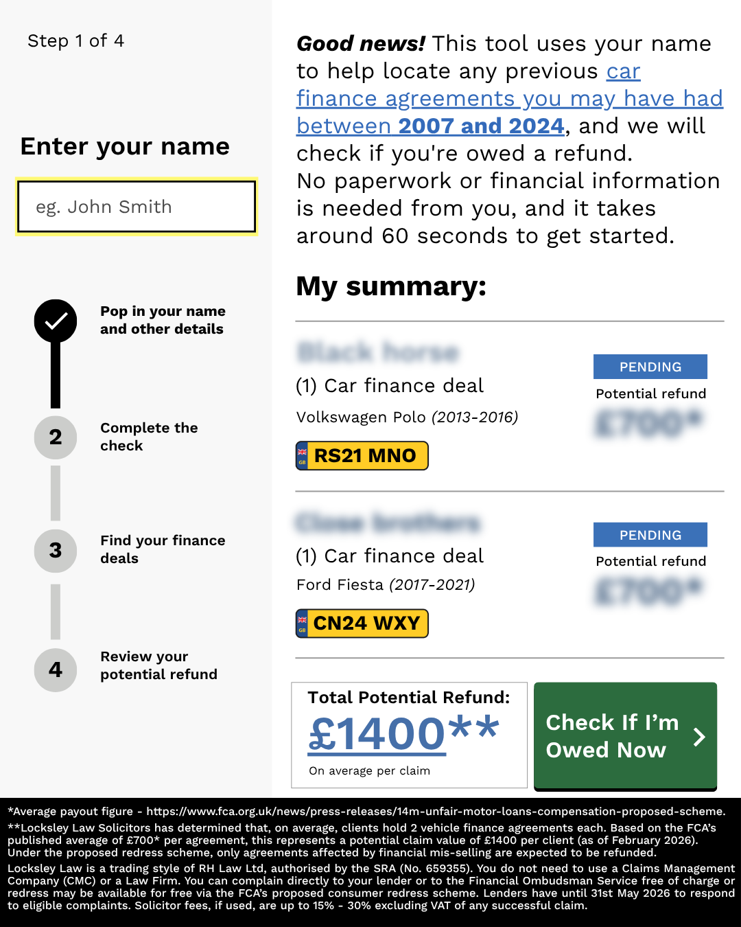 Locksley Law Facebook ad