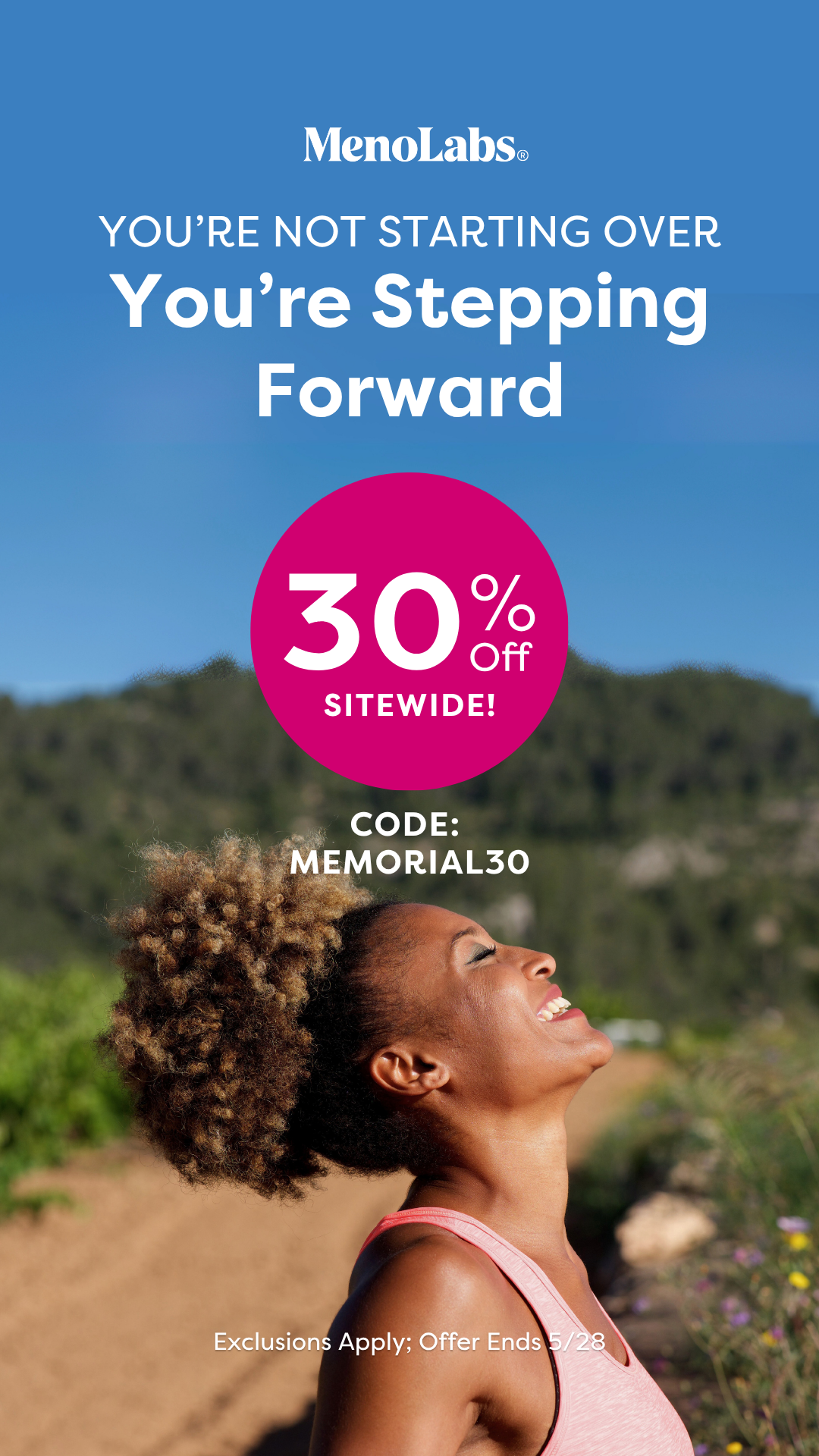MenoLabs Facebook ad