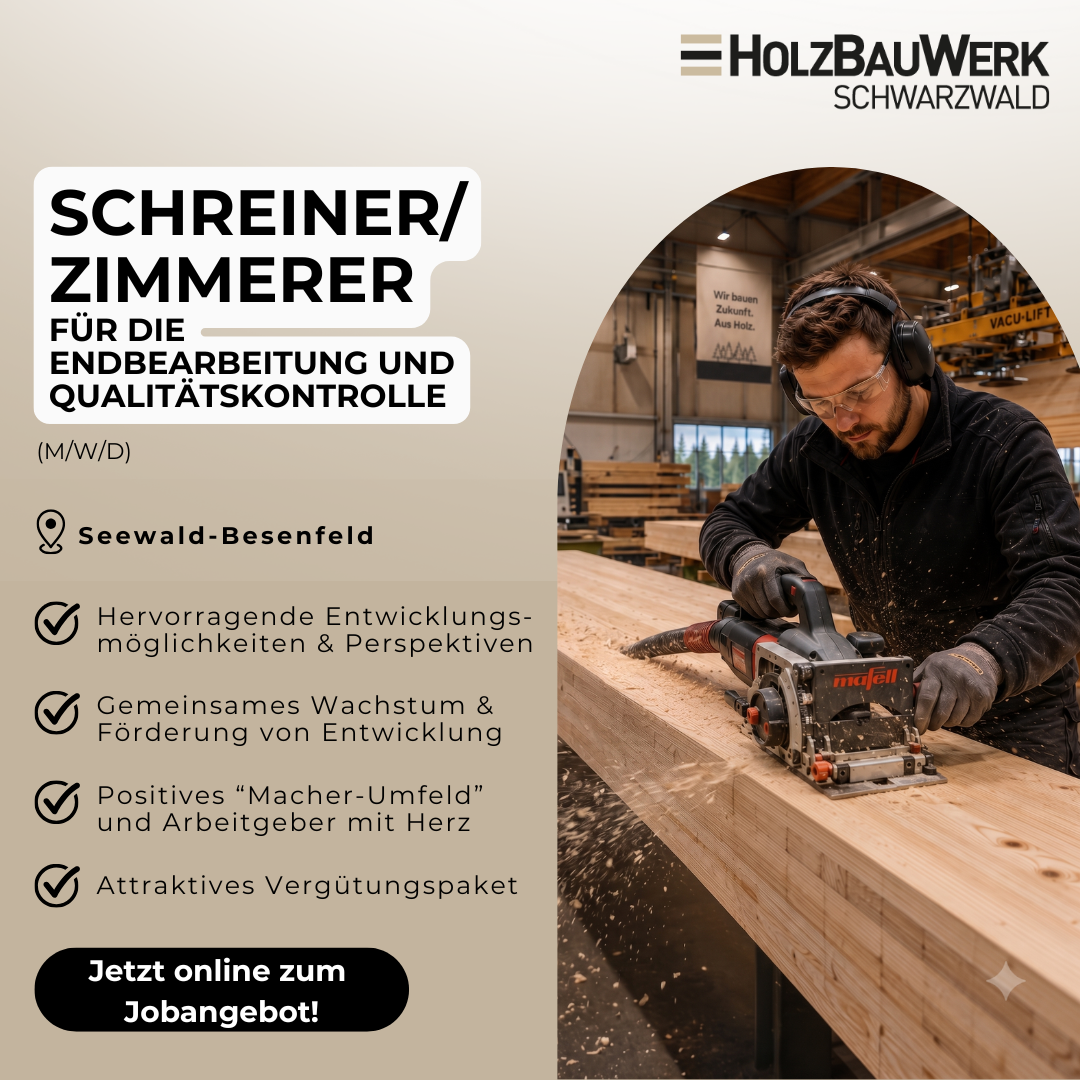 Holzbauwerk Schwarzwald Facebook ad: Jetzt in unter 60 Sekunden bewerben!