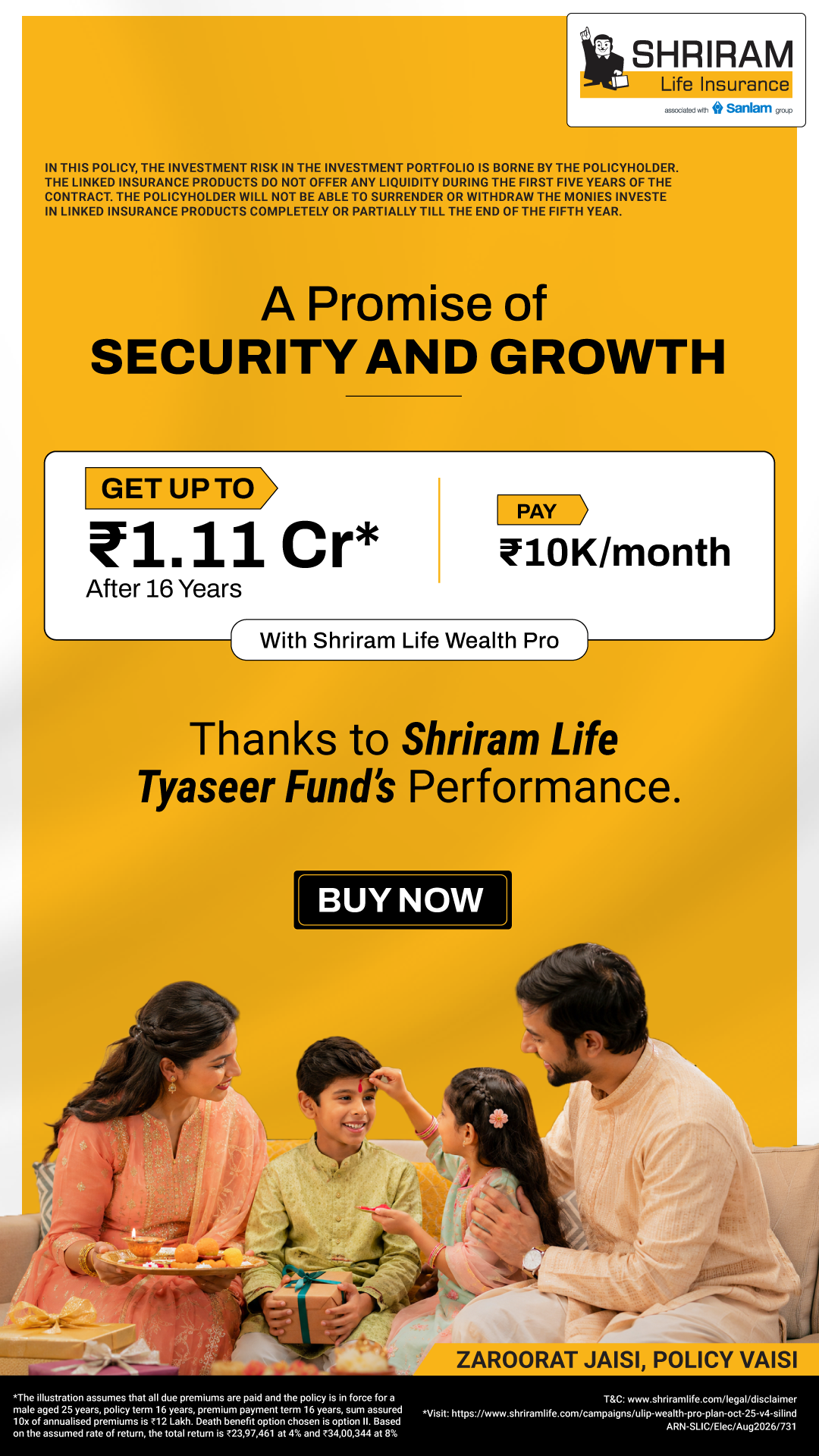 Shriram Life Insurance Facebook ad