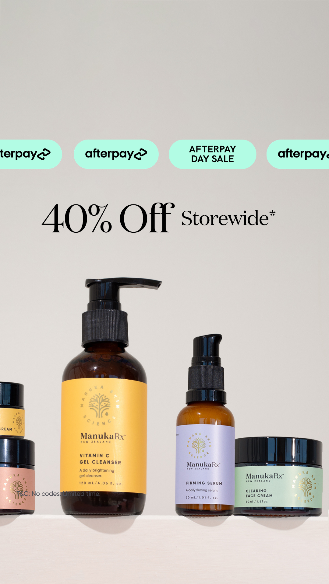 ManukaRx Natural Skincare Facebook ad
