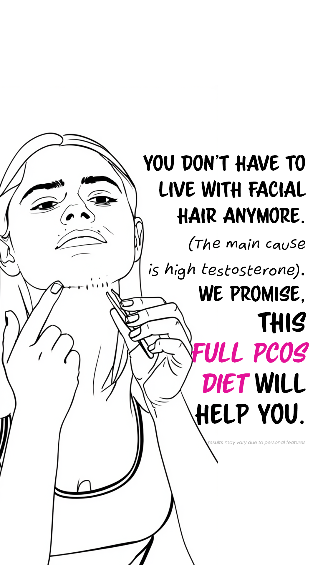MyBody for PCOS Facebook ad