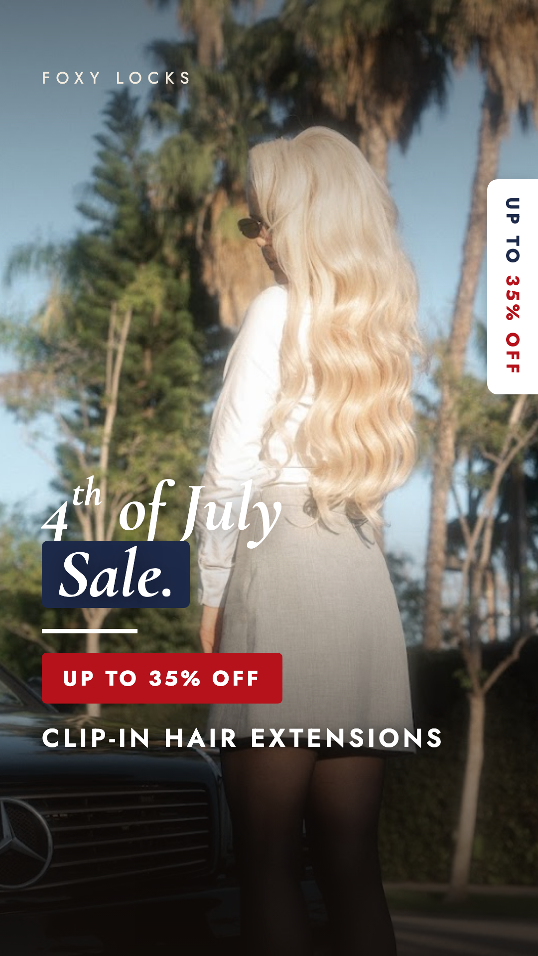Official Foxy Locks Extensions Facebook ad