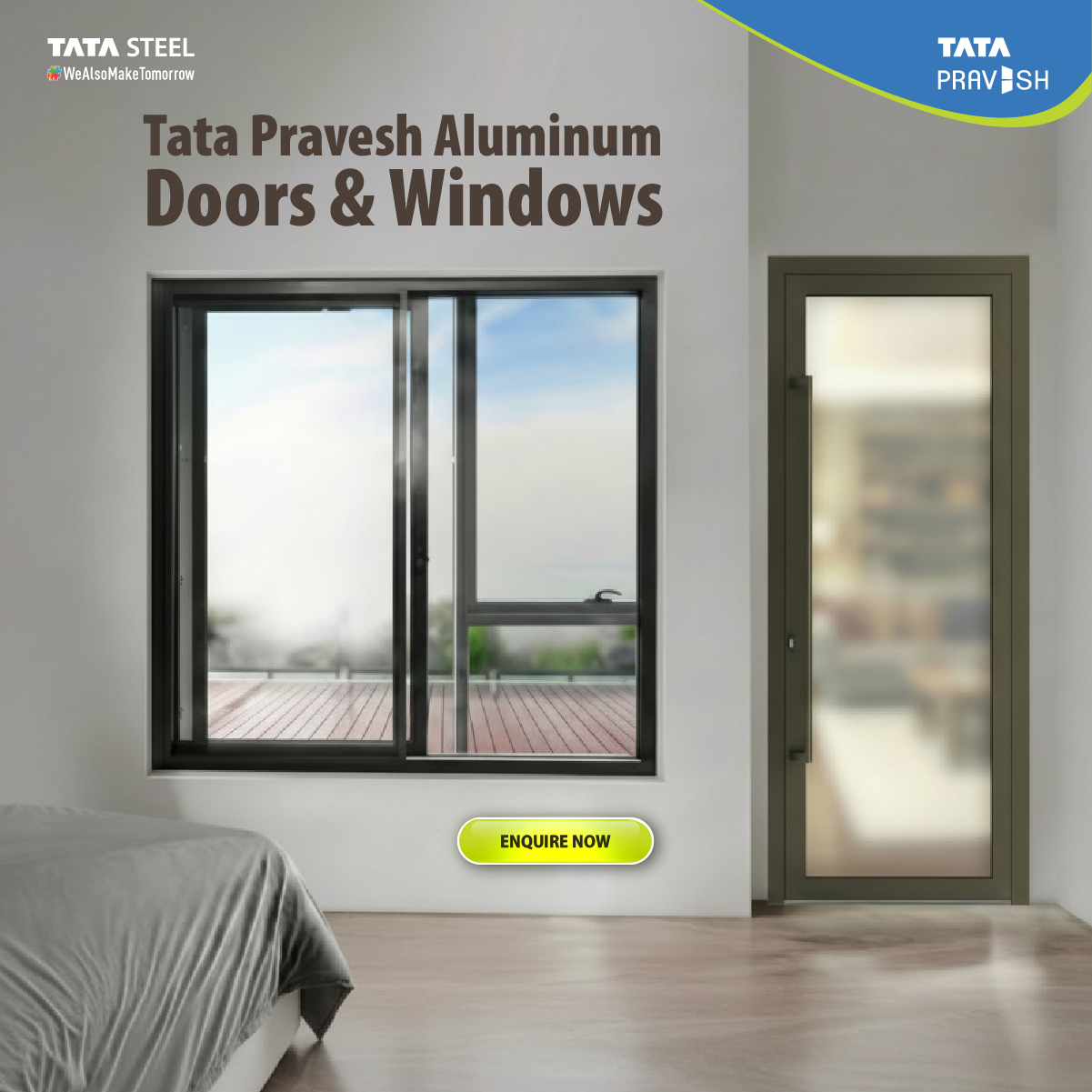 Tata Pravesh Facebook ad: New Aluminium Range for Projects