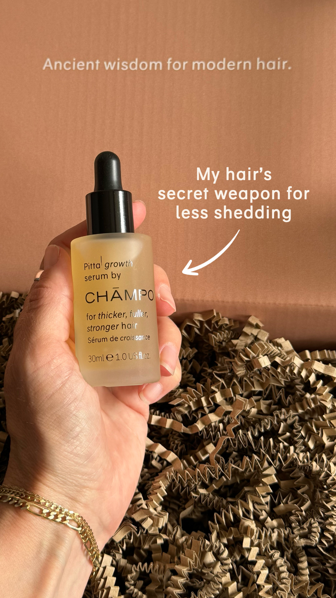Chāmpo Haircare Facebook ad