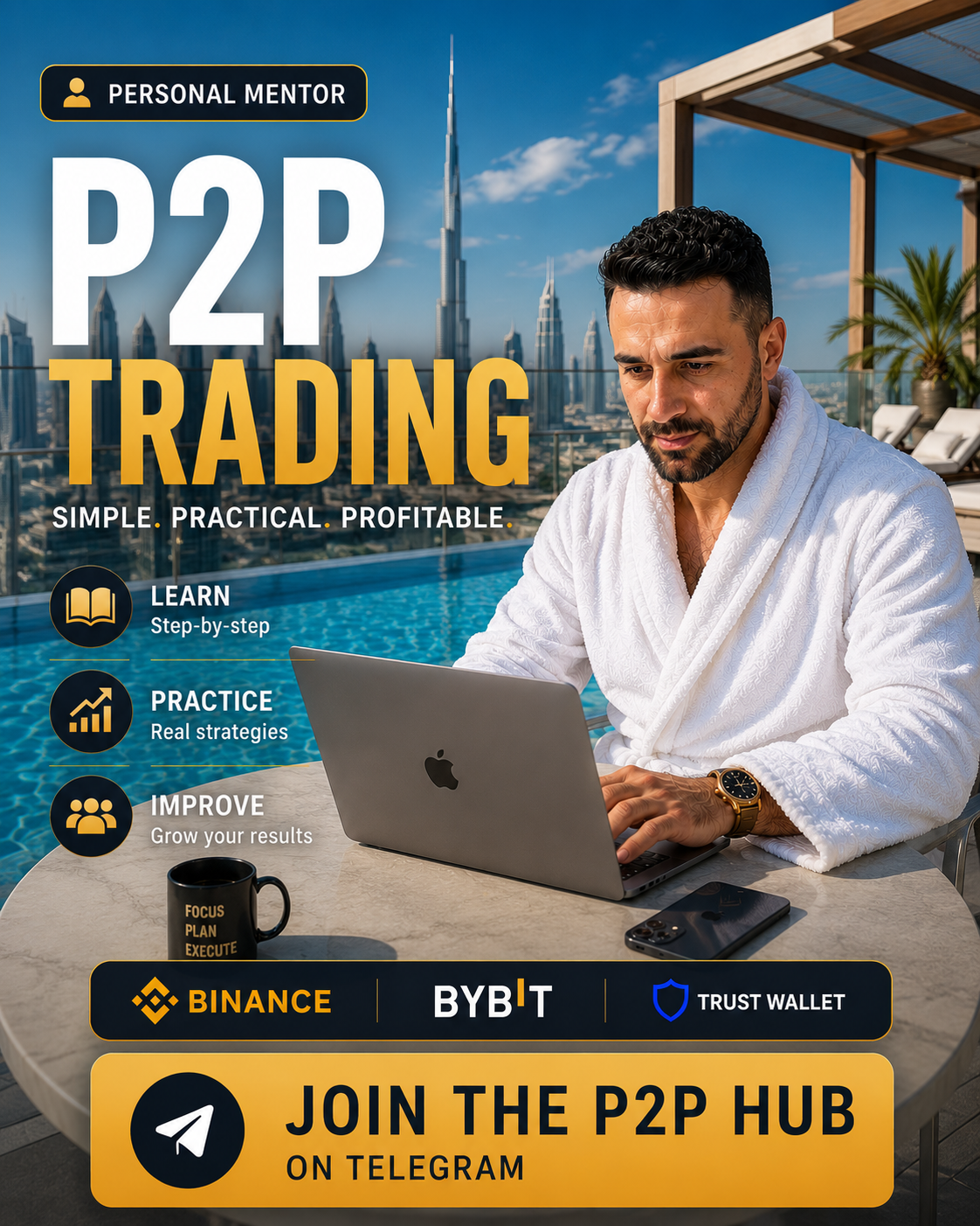 Crypto Arbitrage Hub Facebook ad: Join my community