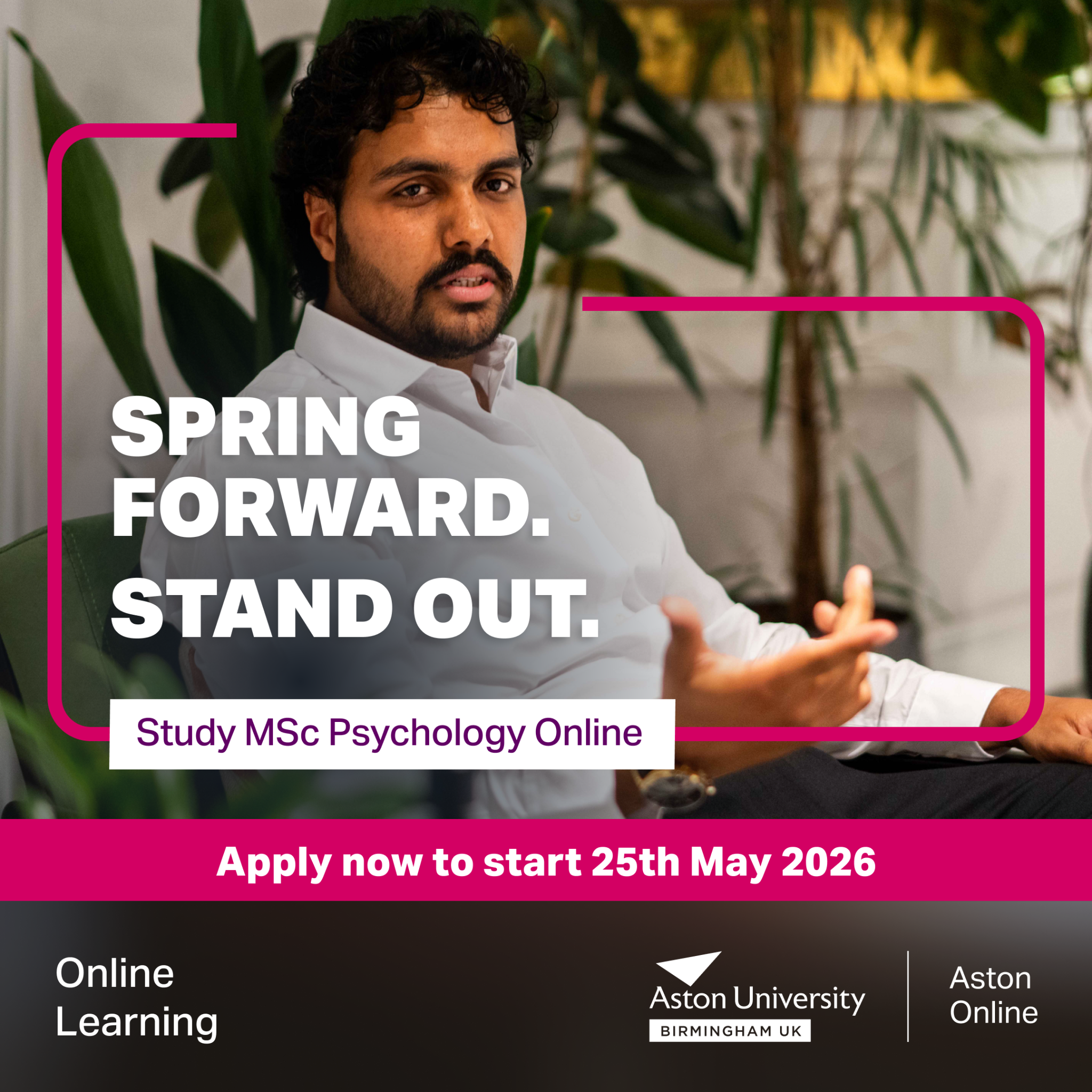 Aston University Facebook ad