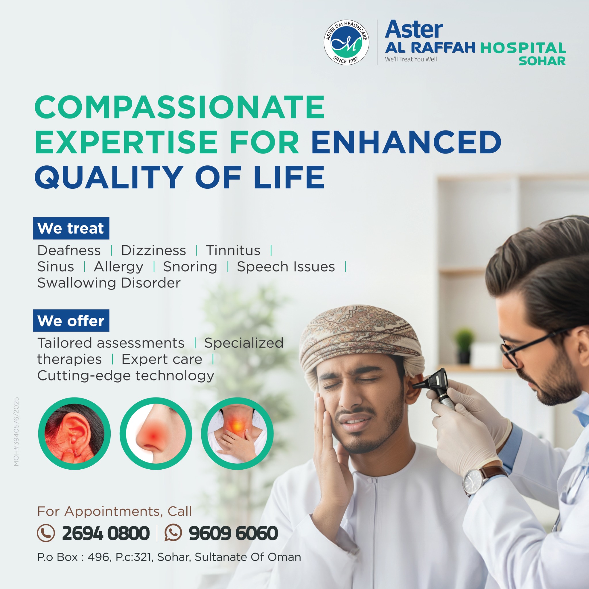 Aster Al Raffah Hospitals & Clinics Oman Facebook ad
