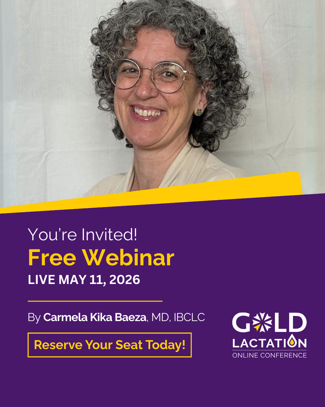 GOLD Lactation Online Conference Facebook ad: Persistent Nipple and Breast Pain in Lactation: Beyond…