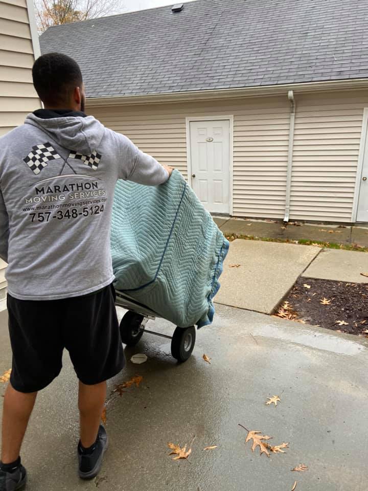 Marathon Moving Services Facebook ad: Our priority is transporting your precious furniture and…