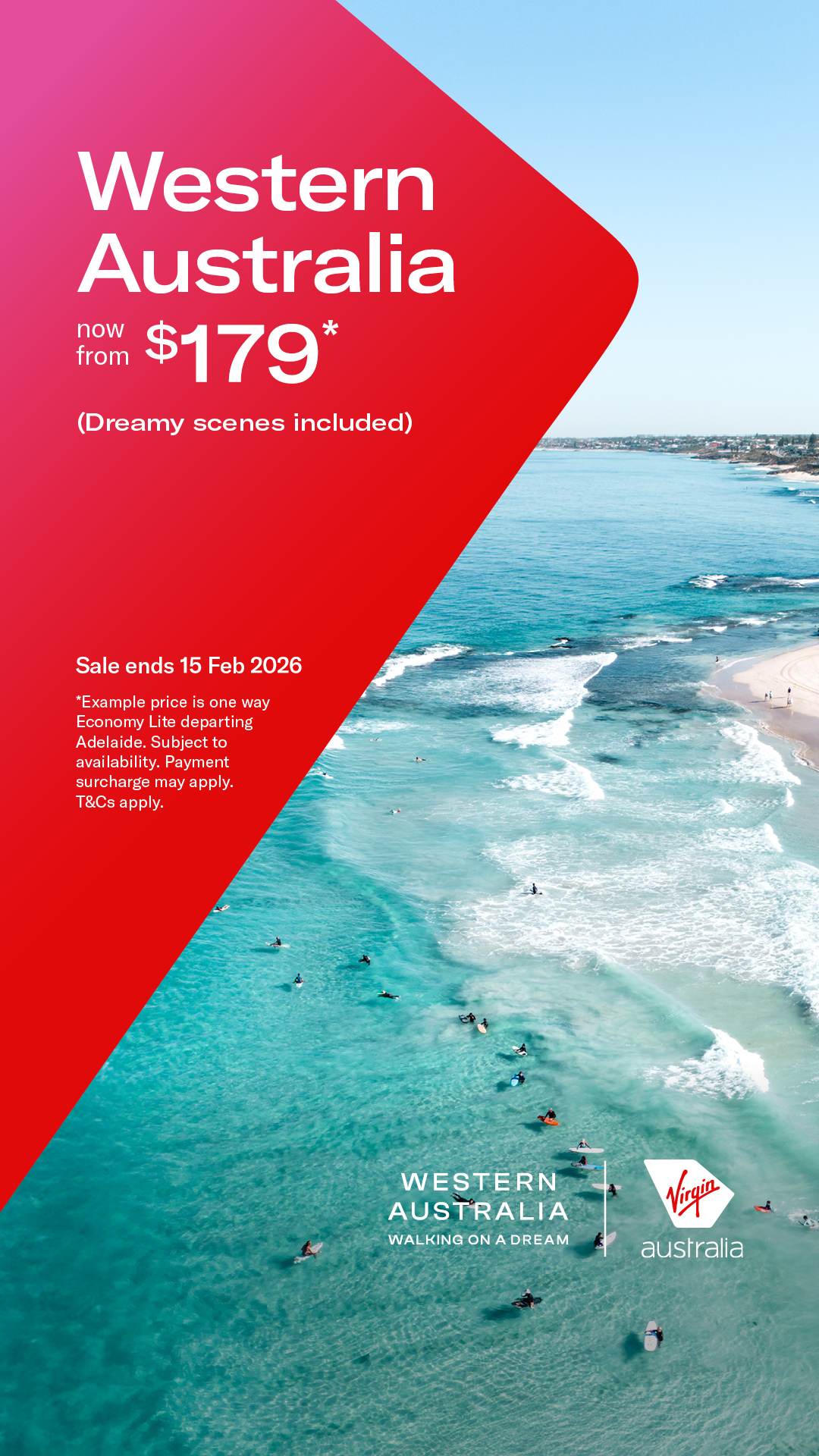 Virgin Australia Facebook ad