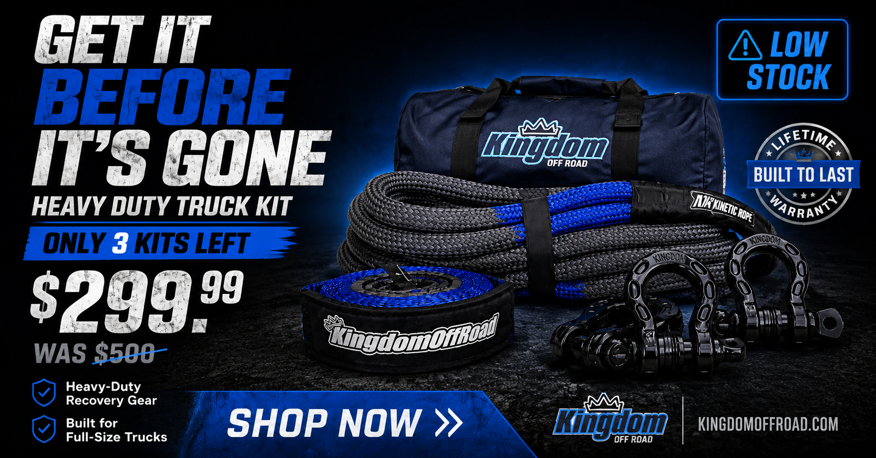 Kingdom Offroad Facebook ad from Jul 13, 2026
