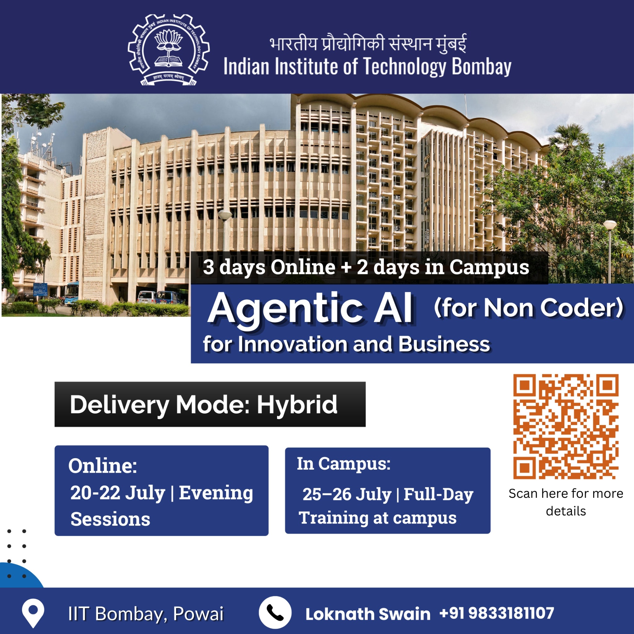 AI Mastery Mentor Facebook ad: IIT Bombay's AI Agent training for non coder