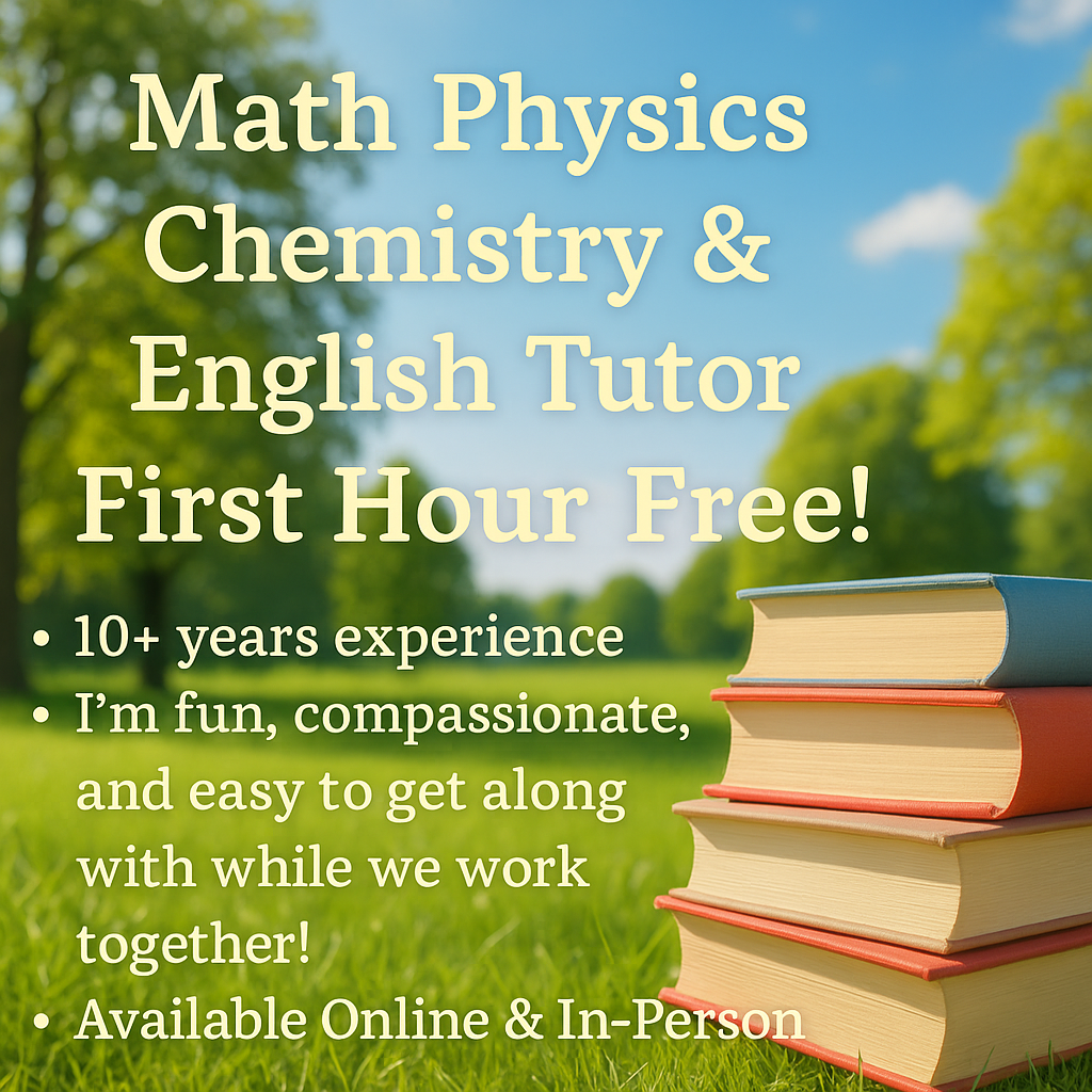 Alastair Walker Tutoring Facebook ad: Vancouver AP & IB Math & Science Tutor
