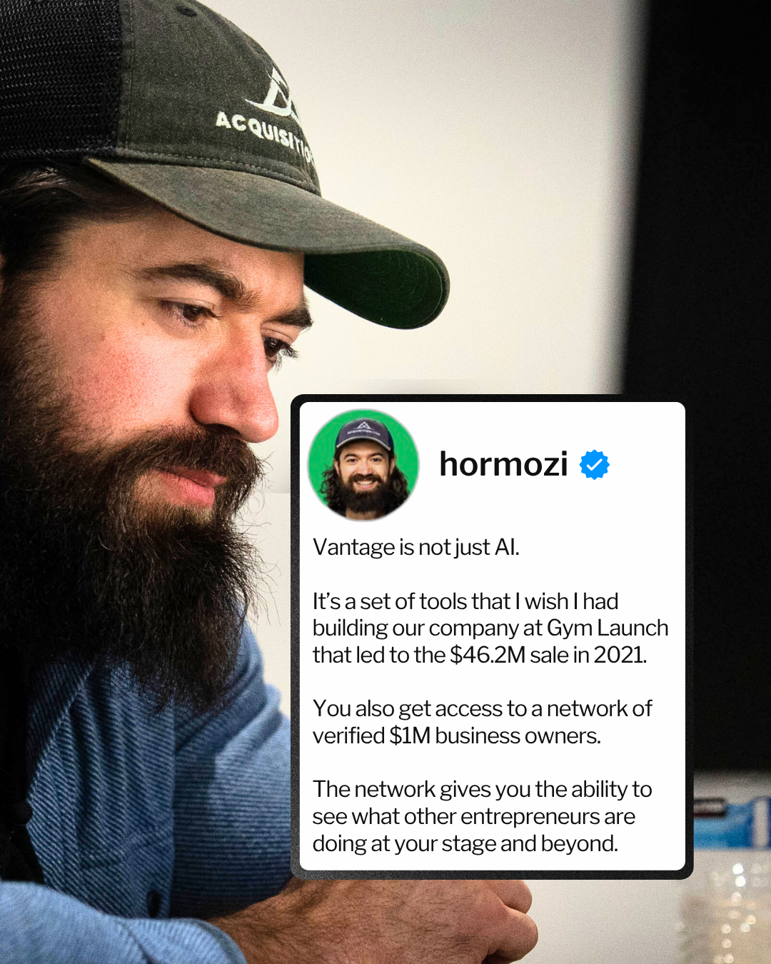 Alex Hormozi Facebook ad