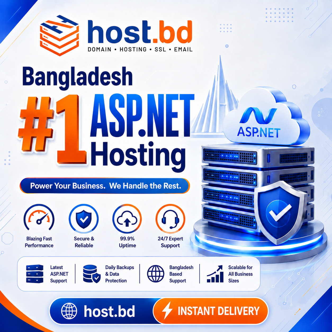 Host.bd Facebook ad: Fast & Reliable Web Hosting