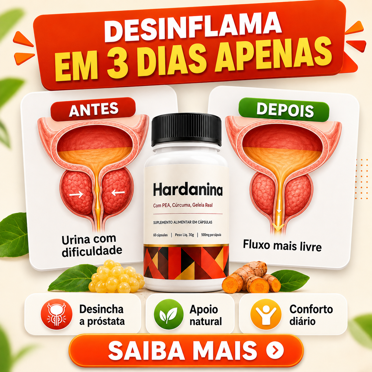 Hardanina Brasil Facebook ad: Clique em saiba mais e tenha melhores noites de sono