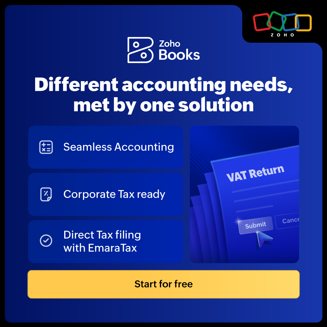Zoho Books Facebook ad