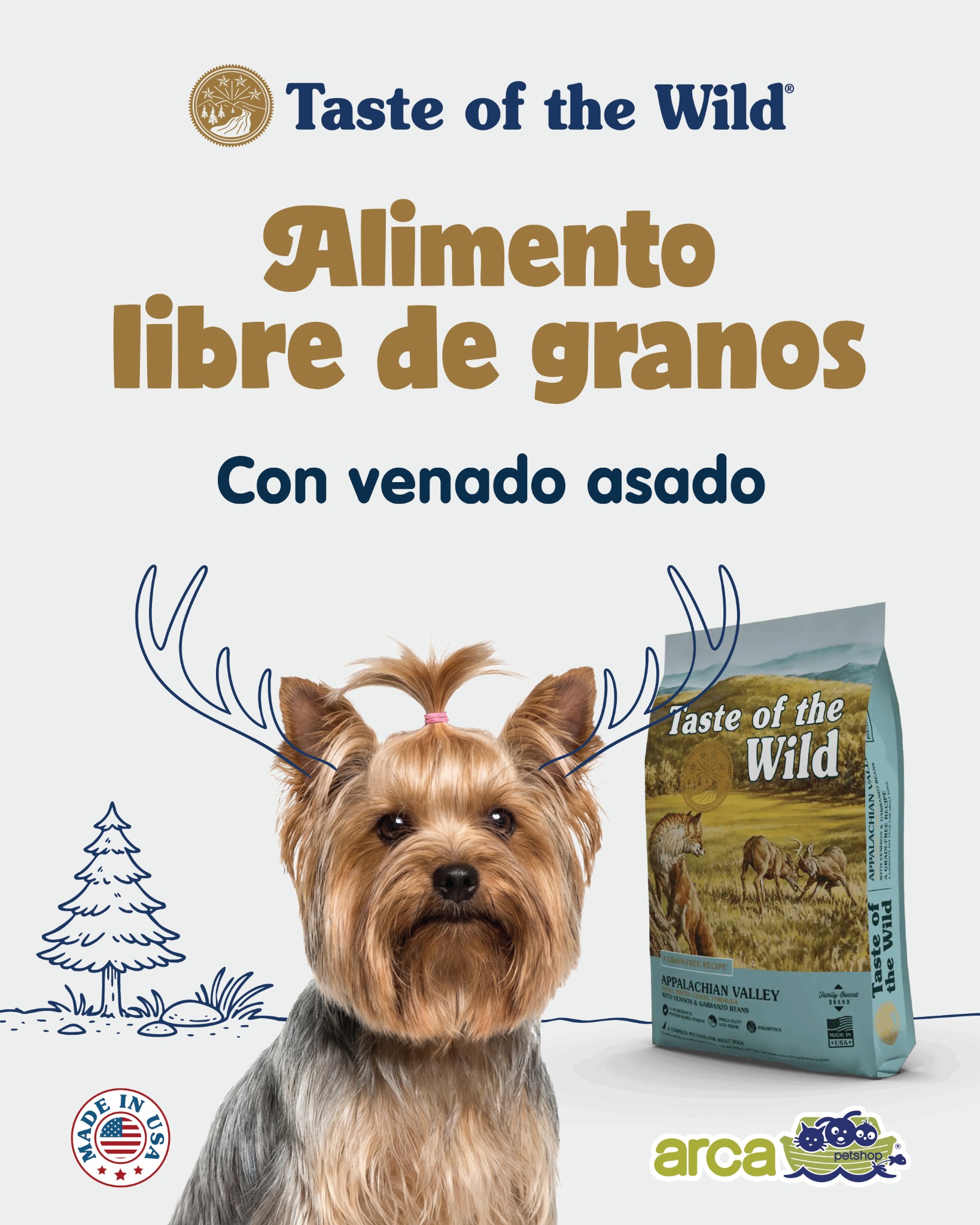 Arca Petshop Facebook ad: Tu mascota también merece una alimentación de calidad