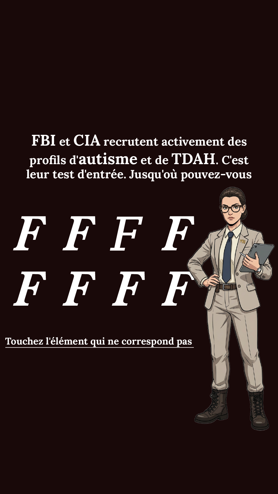 International IQ test Facebook ad