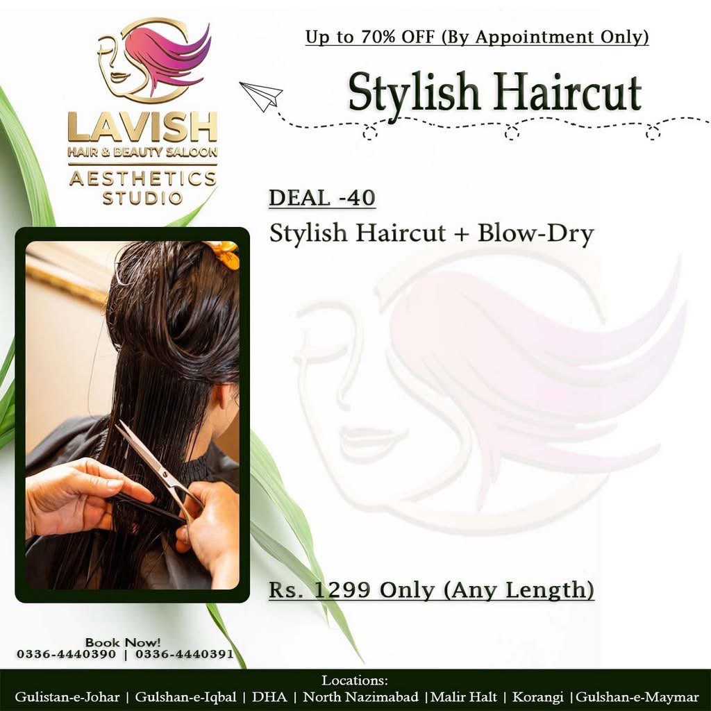 Lavish Hair & Beauty Salon Facebook ad