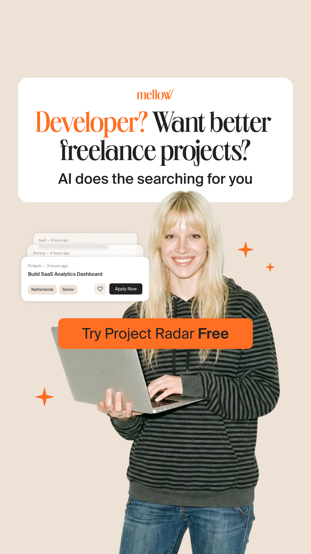 Mellow - New Work Made Easy Facebook ad