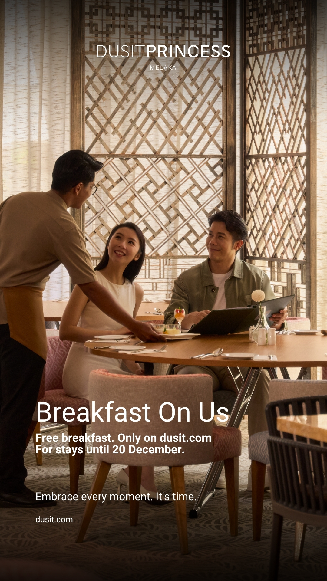 Dusit Princess Melaka Facebook ad: Breakfast On Us