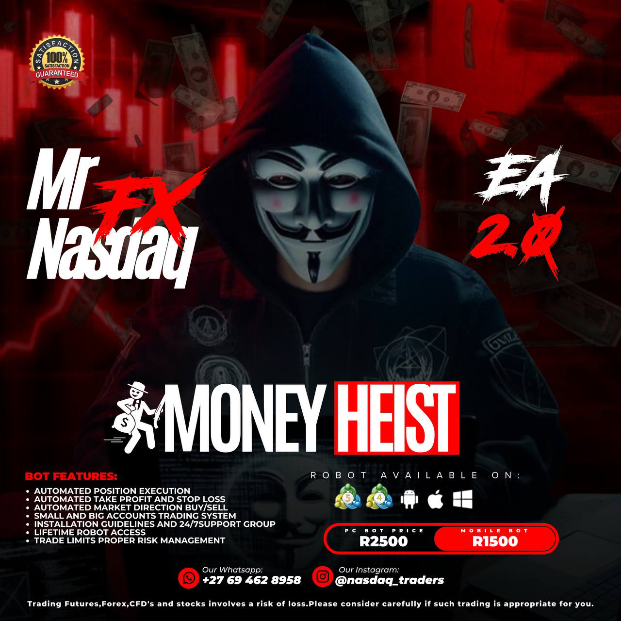 Kgomotso Mamphwe Facebook ad: MONEY HEIST EA 2.0