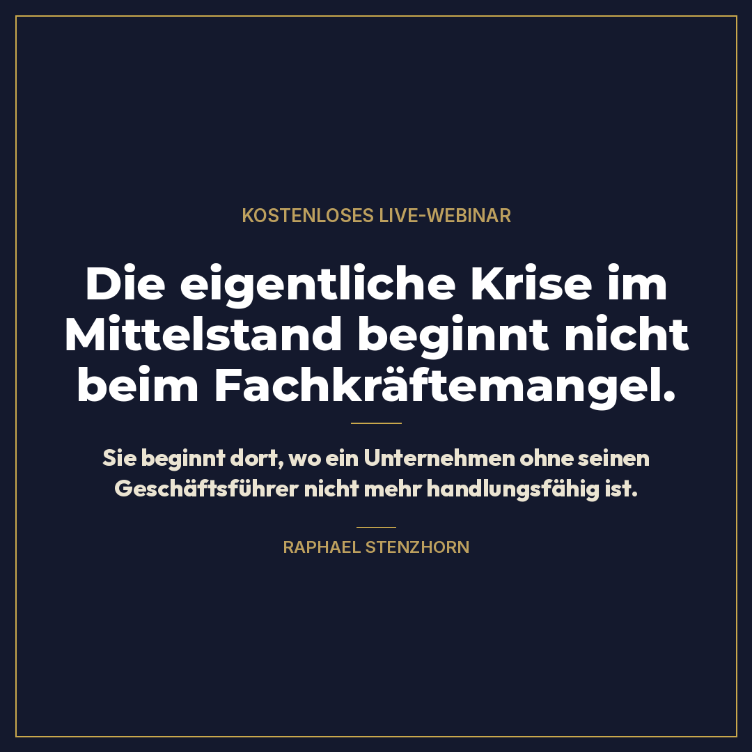 Raphael Stenzhorn - Werde vom Selbstständigen zum Unternehmer Facebook ad: 1.000+ zufriedene Kunden