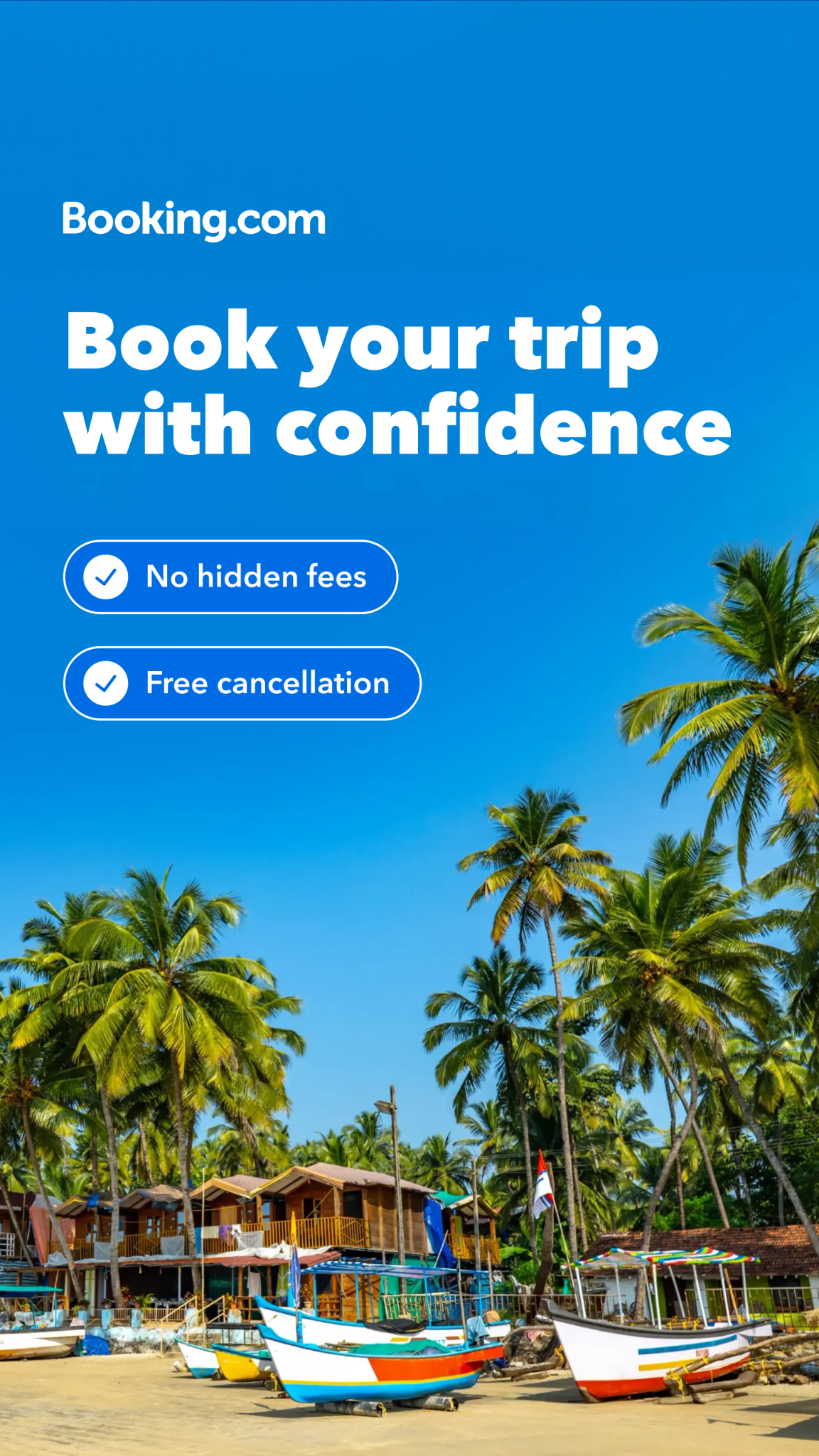 Booking.com Facebook ad