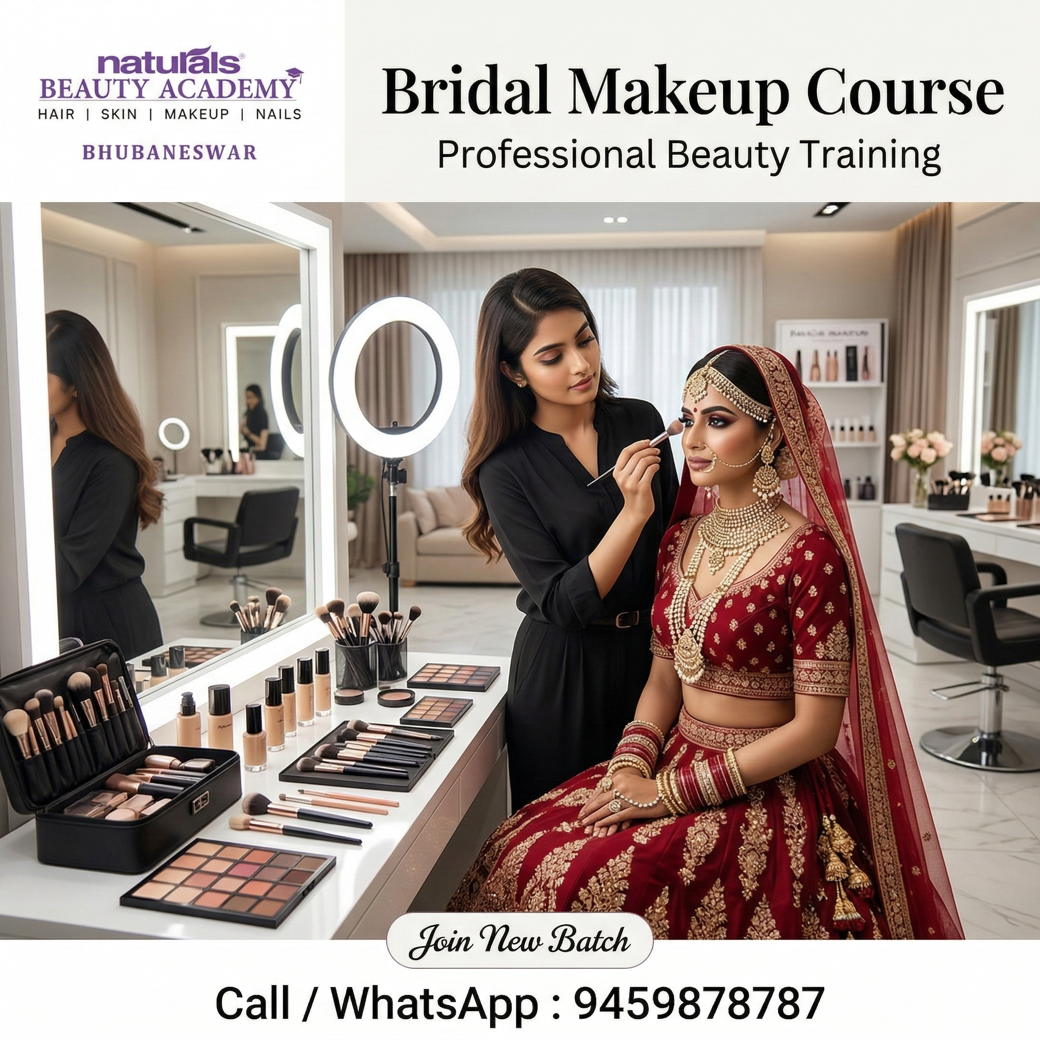 Naturals Beauty Academy Bhubaneswar Facebook ad