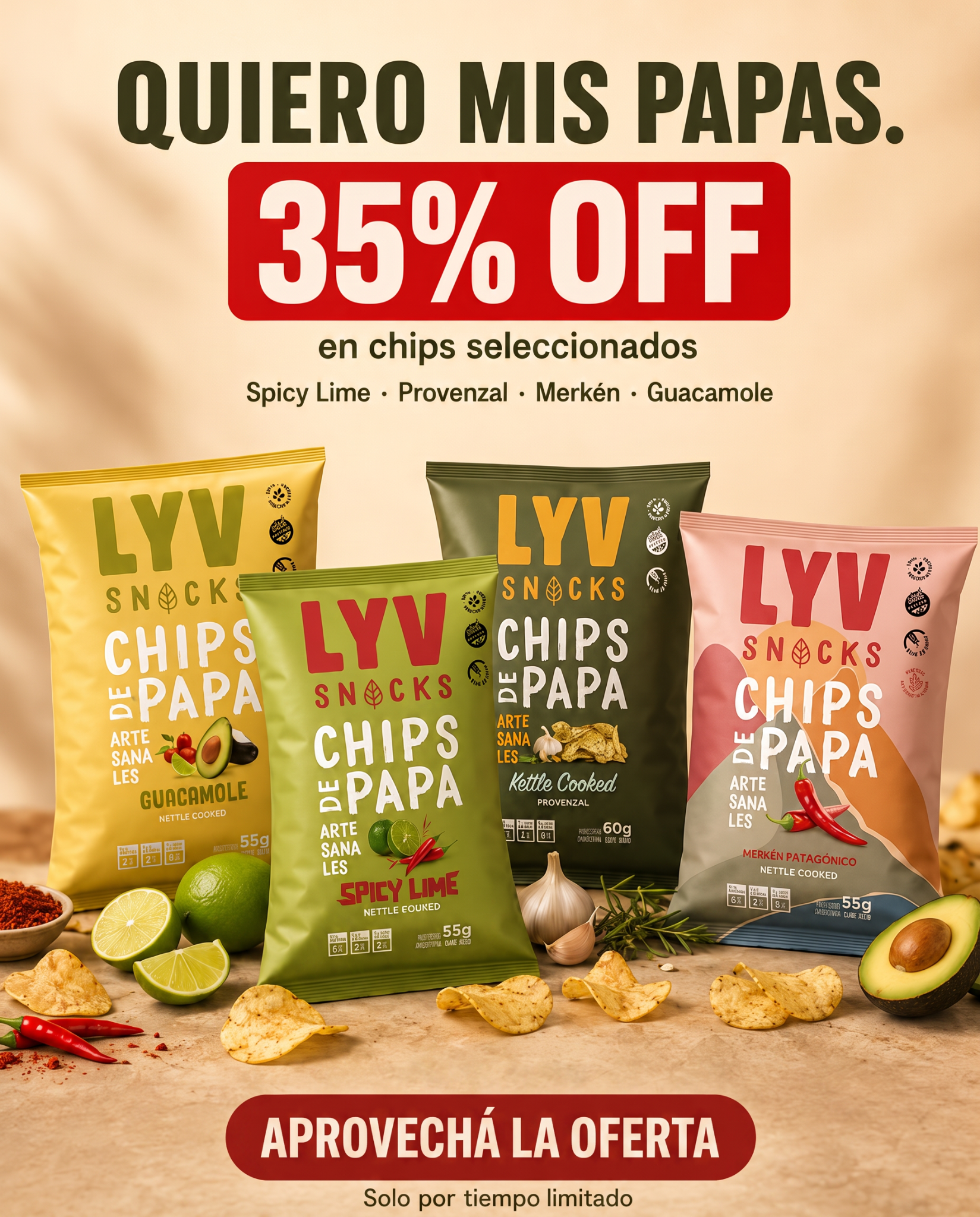 LYV Snacks Facebook ad