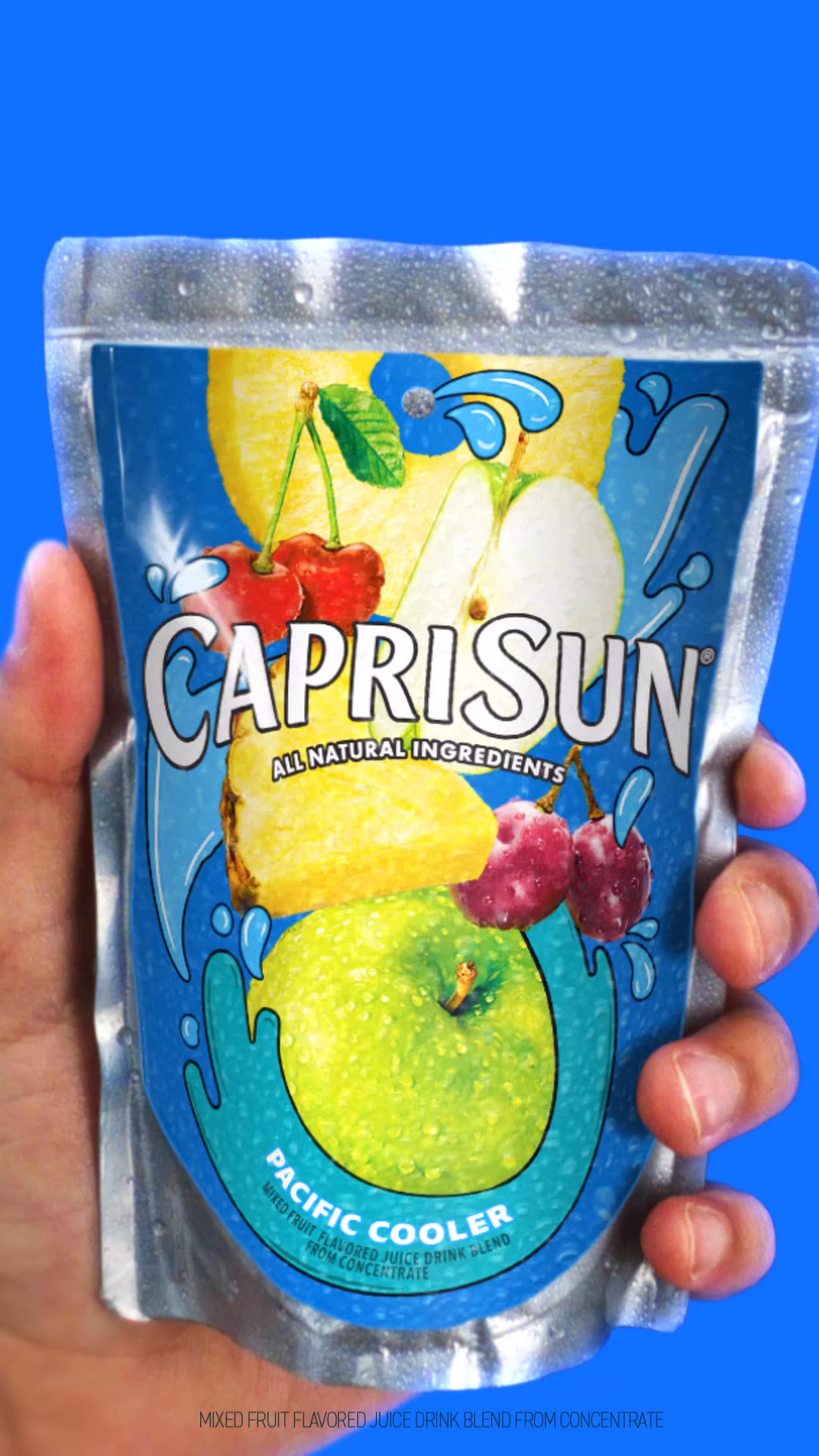 Capri Sun Facebook ad: Unleash a burst of refreshing all natural ingredients…