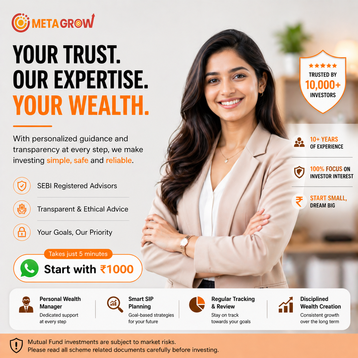 MetaGrow Facebook ad: Start Your SIP with Just ₹1,000