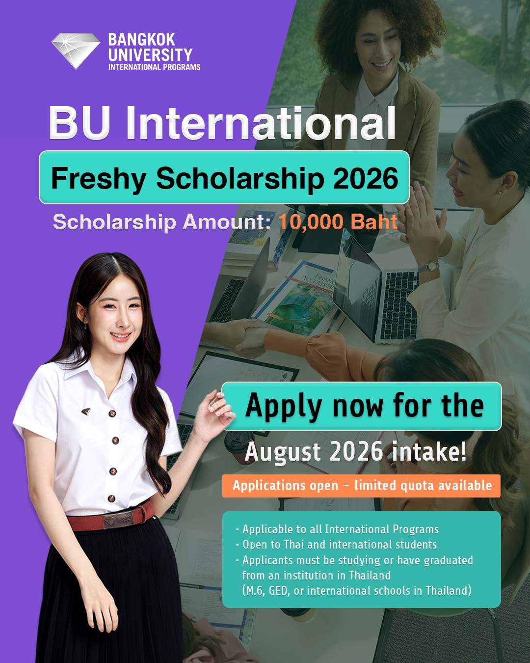 Bangkok University International Facebook ad