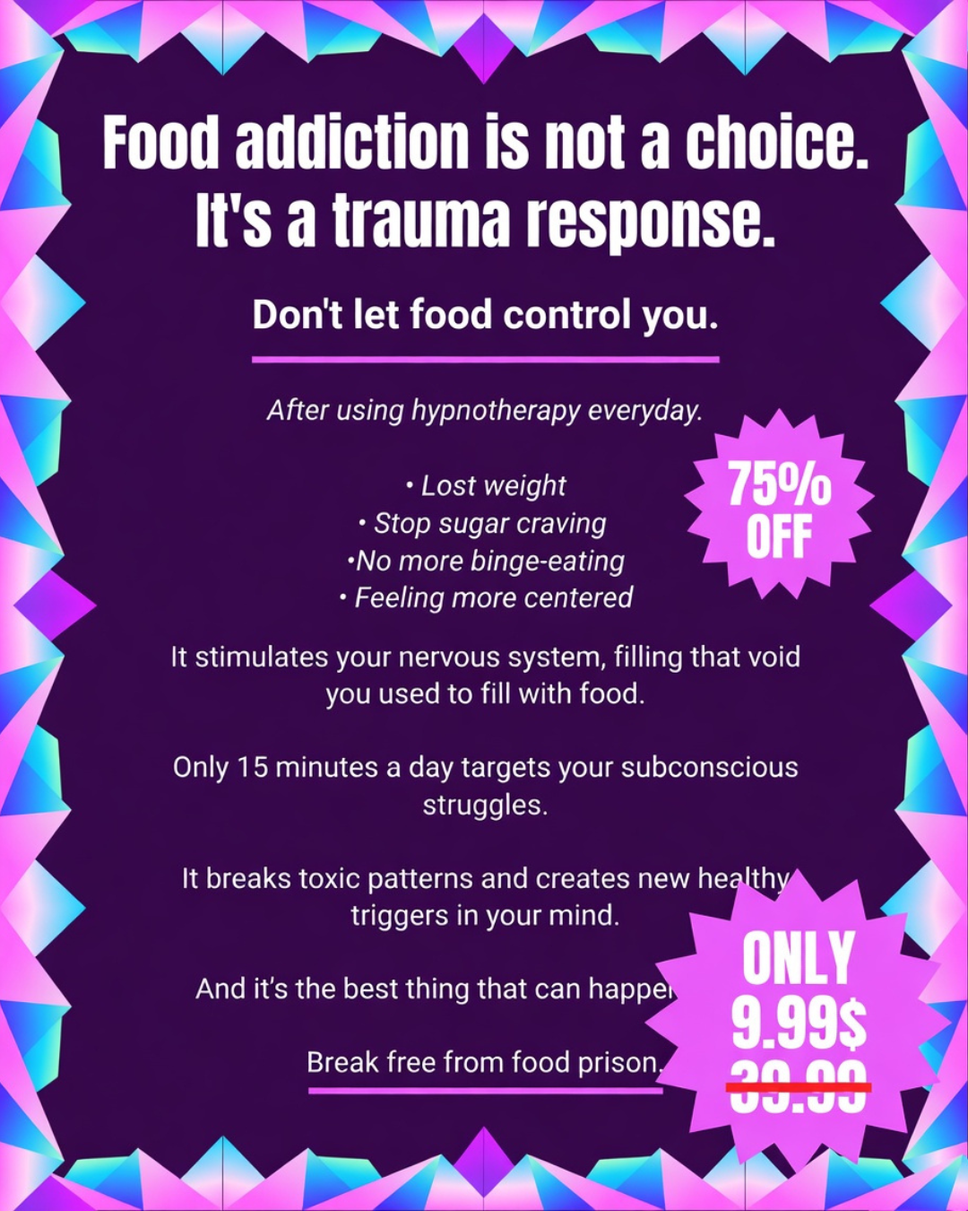 Hypnozio: power of hypnotherapy Facebook ad