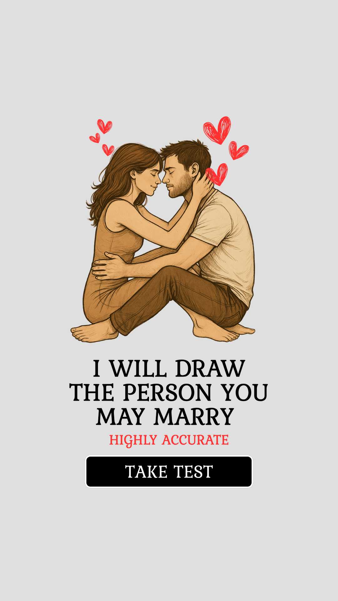 Soulmate Drawing Facebook ad: Take quiz and check it out!