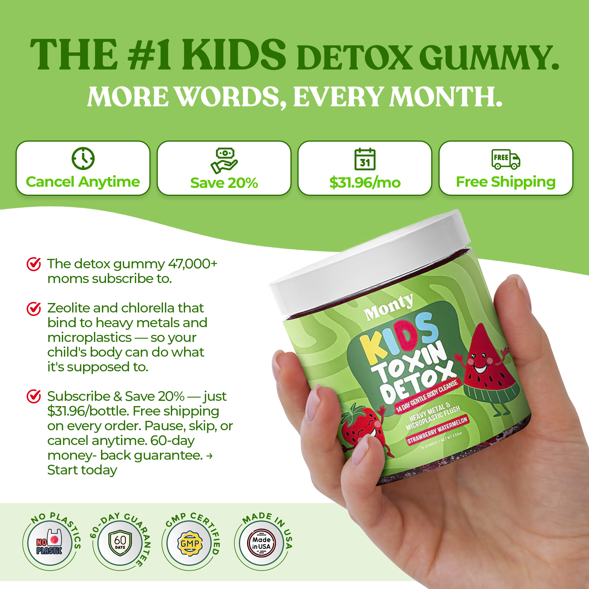 Monty Supplements Facebook ad from Mar 9, 2026